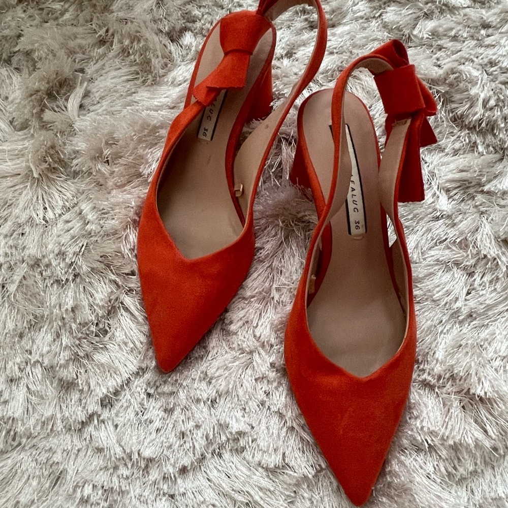 Orange Zara Heels